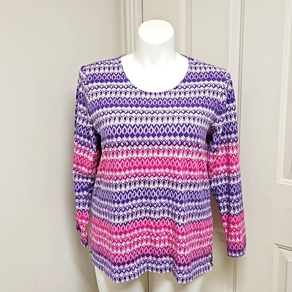 CJ Banks Scoop Neck Top